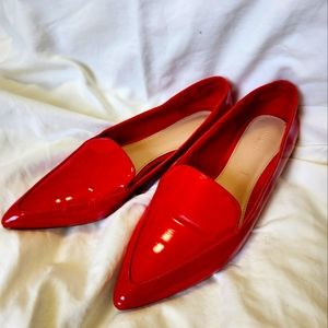 Forever 21 Red Patent Loafers